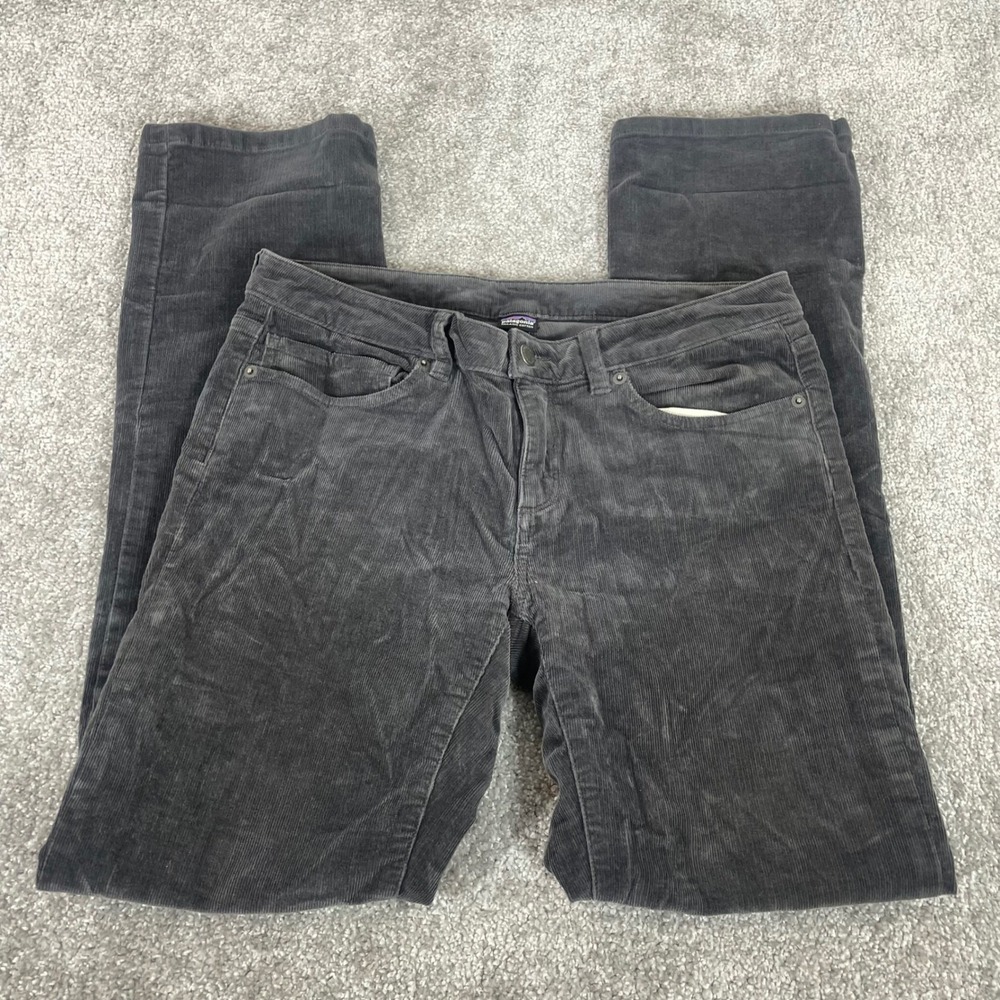 Patagonia Corduroy Pants Mens 30 Reg Grey Straight Leg Organic Cotton Gray